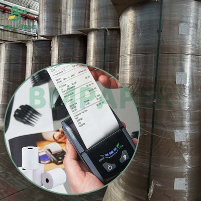 80GSM 90GSM शीर्ष लेपित प्रत्यक्ष थर्मल कागज कैश रजिस्टर रोल 490MM