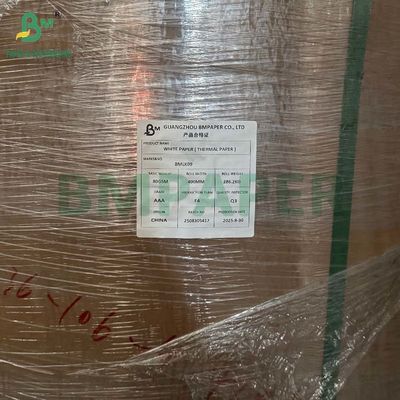 चिकनी सतह 60gr 65gr 70gr BPA मुक्त गर्मी संवेदनशील पेपर थर्मल रोल