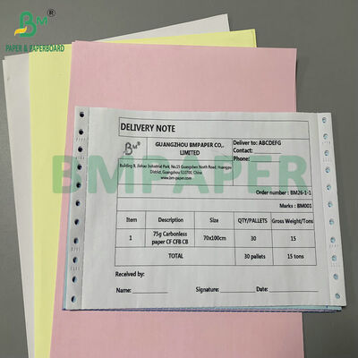 नीली छवि उच्च कंट्रास्ट प्रीमियम 48gsm 75gsm कार्बनलेस कॉपी पेपर स्पष्ट प्रतियों के लिए
