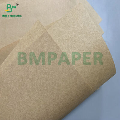नॉन-टॉक्सिक ग्रीस रेसिस्टेंट 30gsm 35gsm ब्राउन ग्रीसप्रूफ पेपर सैंडविच रैप बर्गर चिप्स के लिए
