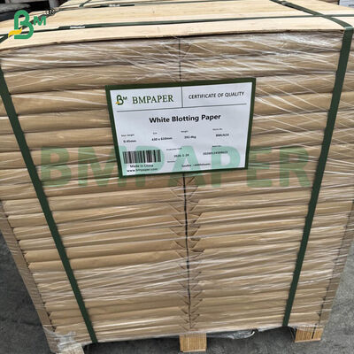 0.6 मिमी 0.7 मिमी अवशोषक कप कोस्टर बोर्ड | सफेद पल्पबोर्ड ब्लॉटिंग पेपर 16.5"×24.4" शीट्स