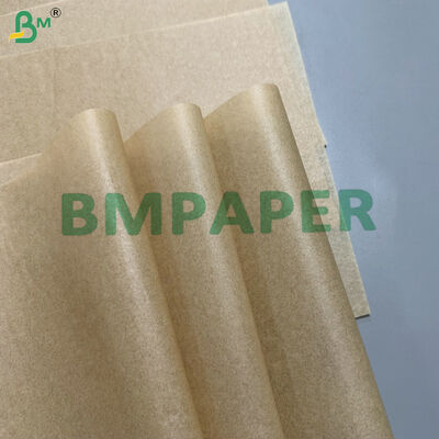 12"x100ft ग्रीसप्रूफ़ बिना ब्लीच किया हुआ 30gsm 40gsm चर्मपत्र पेपर नॉन-स्टिक सिलिकॉन बेकिंग रोल