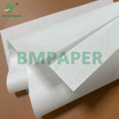 अच्छी चिकनाई 40GSM जंबो रोल ग्रीसप्रूफ पेपर सैंडविच रैपिंग के लिए सफेद