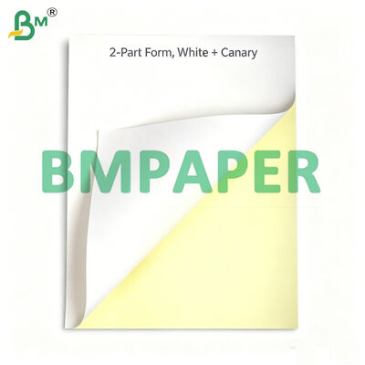 3-Part Forms Carbonless Paper 8x11", White + Canary + Pink, 5 Color Options Available
