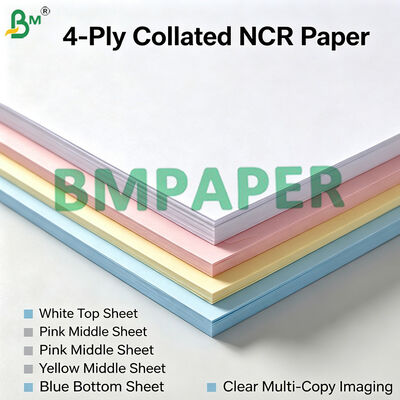 Pre-Collated Carbonless Paper Sheets 2-Ply 3-Ply NCR Copy Paper A4 Invoice Receipt Forms