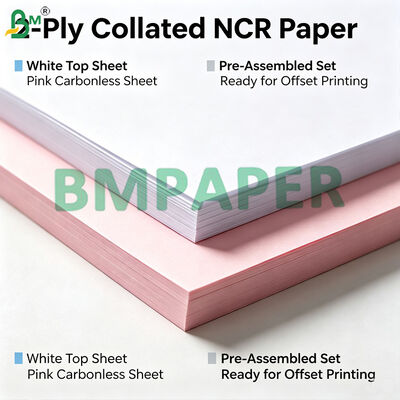 Pre-Collated Carbonless Paper Sheets 2-Ply 3-Ply NCR Copy Paper A4 Invoice Receipt Forms