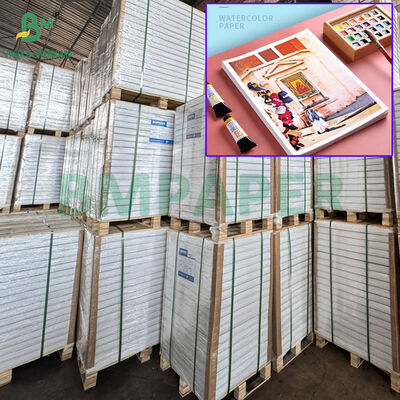 ड्राइंग के लिए 100% लकड़ी की लुगदी 300 ग्राम वॉटरकलर पेपर 22 x 30 इंच